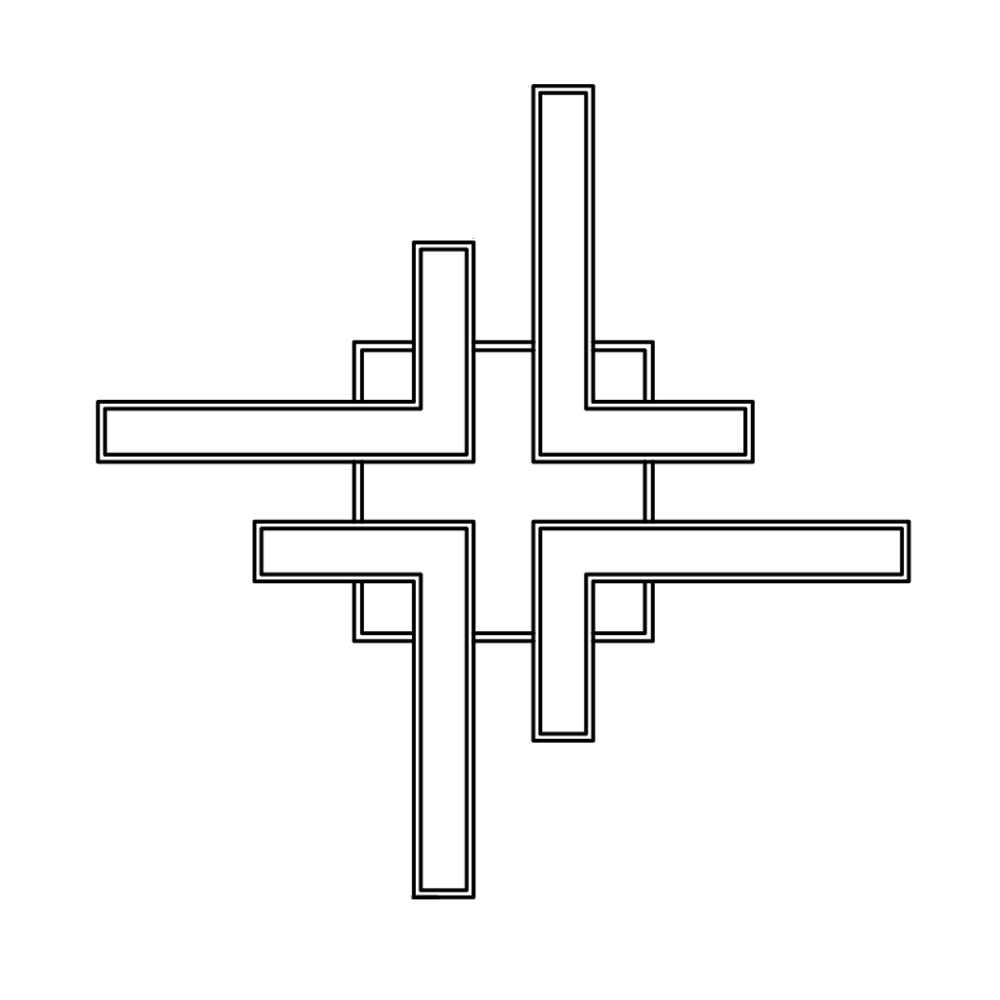 Люстра світлодіодна Luminaria 110 Вт LED-модуль біла HUGO 110W 4L WHITE