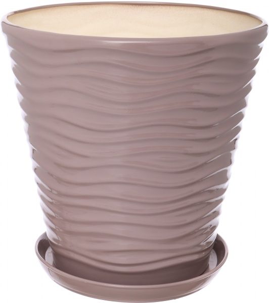 Горщик Оріана-Запоріжкераміка Нова хвиля глянець фігурний 13,5л аметист (066-1-008) 