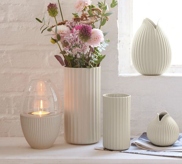 Ваза керамическая бежевая Yoko 22 см ASA