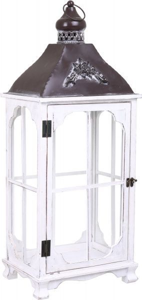 Подсвечник-фонарь Стокгольм деревянный 33х24х80 см