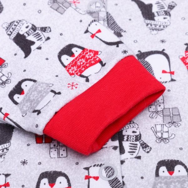 Боди детское для девочки Baby Veres Penguins р.74 красный 