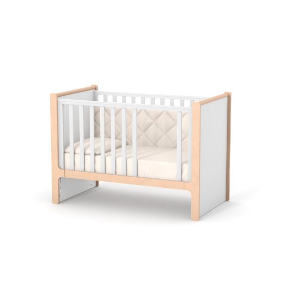 Кроватка детская Veres ЛД7 Ницца бело-буковый 07.3.1.36.15