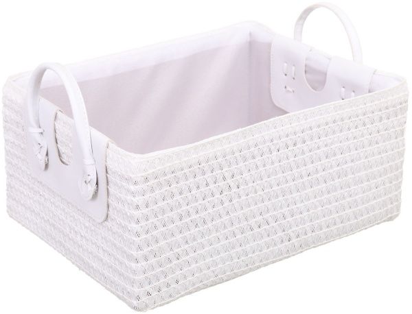 Кошик плетений Tony Bridge Basket з текстилем 35х25х16 см DSF20-2AB-4 