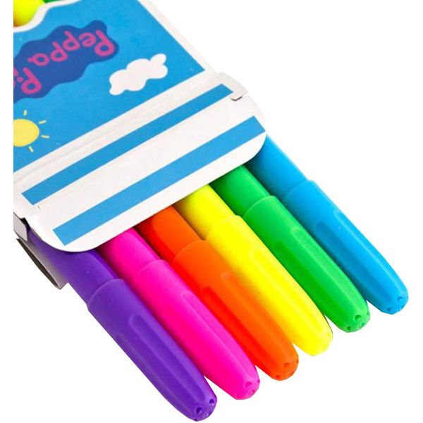 Фломастеры неоновые Peppa Pig 6 шт