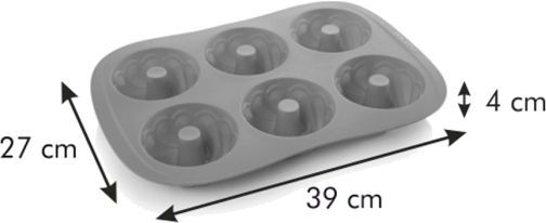 Форма для кексов DELICIA SiliconPRIME 39x27x4 см 629438 Tescoma