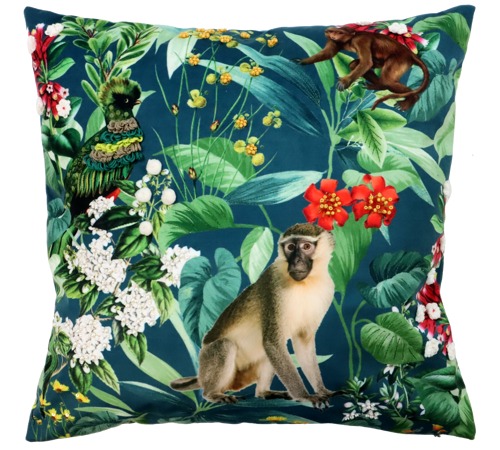 Наволочка декоративная Jungle, 100% полиэстер 45x45 см разноцветный HOFF 