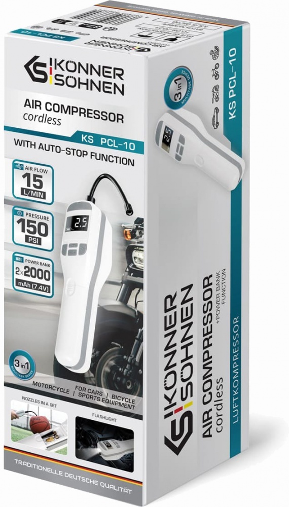 Компресор автомобільний Konner&Sohnen KS PCL-10