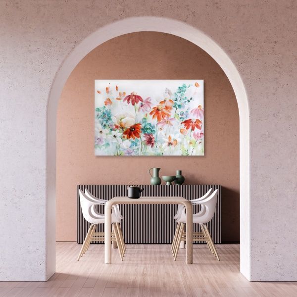 Репродукция на холсте Альпийский луг 100x70 см 