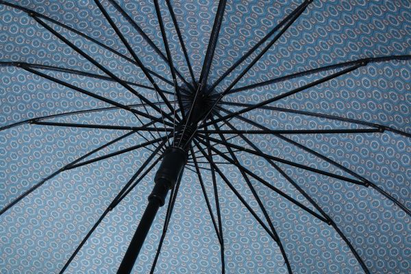 Зонт Калейдоскоп, трость, автомат фиолетовый 