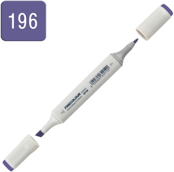 Маркер спиртовий FINECOLOUR Sketch EF100-196 синьо-фіолетовий 