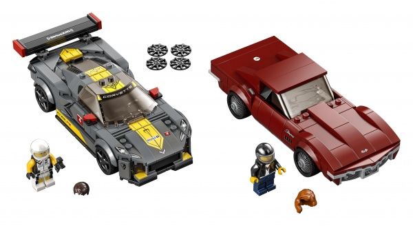 Конструктор LEGO Speed Champions Chevrolet Corvette C8.R Race Car and 1968 Chevrolet Corvette 76903