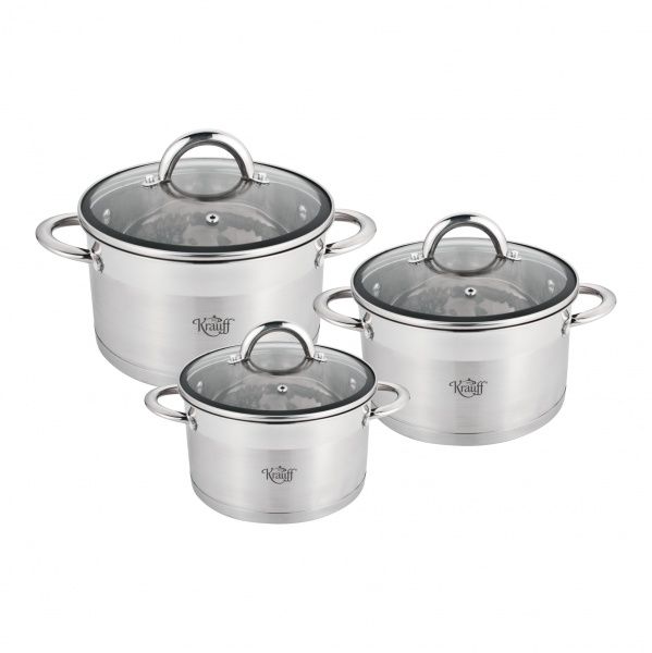 Набір каструль 6 предметів Rigoros 26-238-035 Krauff