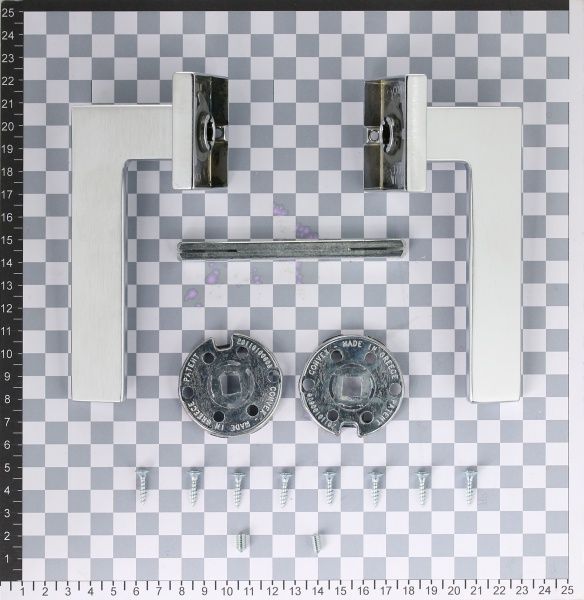 Ручка на розетці Convex 1535 матовий хром