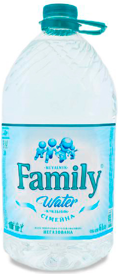 Вода Куяльник Семейная п/бут негазированная 6 л 