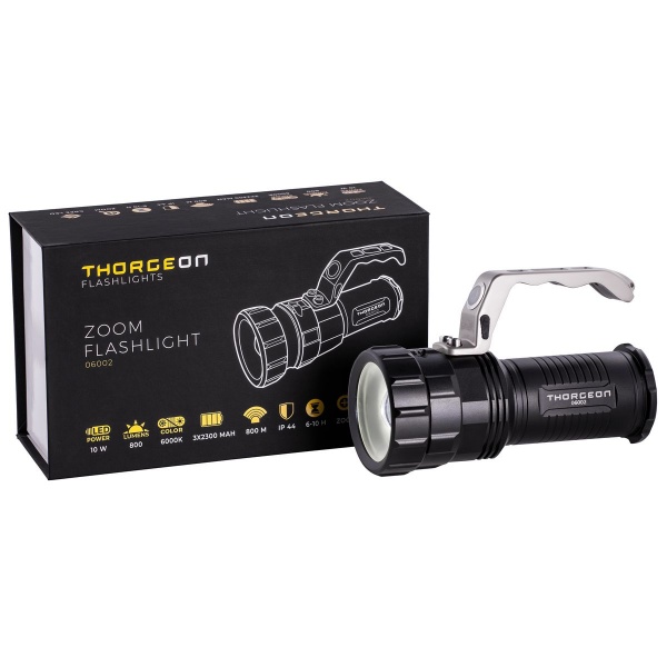 Фонарь поисковый Thorgeon с зумом 10W 800Lm
