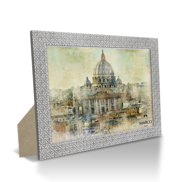 Рамка MARCO decor 2712 1 фото 15х20 см бежевый с серым 