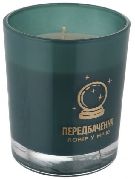 Свеча в стакане с предсказанием аромат эскада 