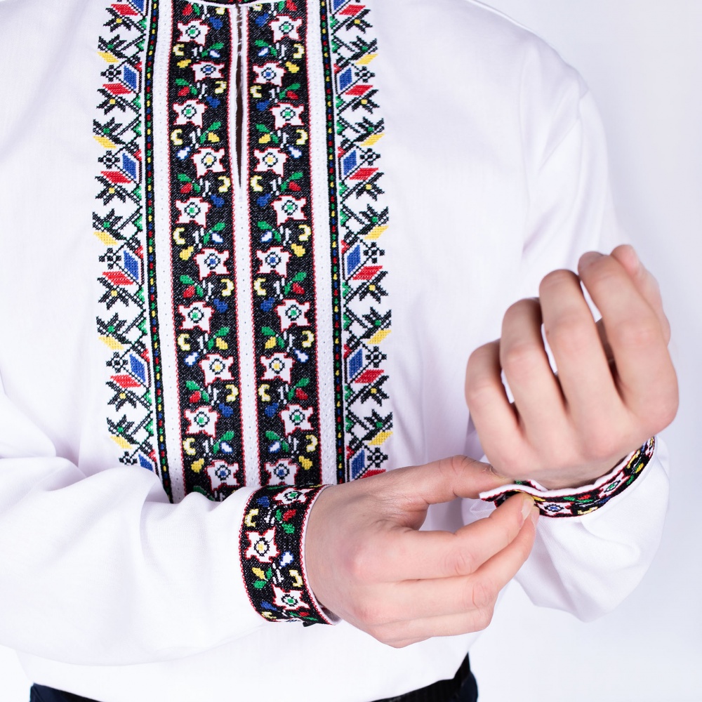 Вышиванка Эдельвика белый р. 62 227-23/09