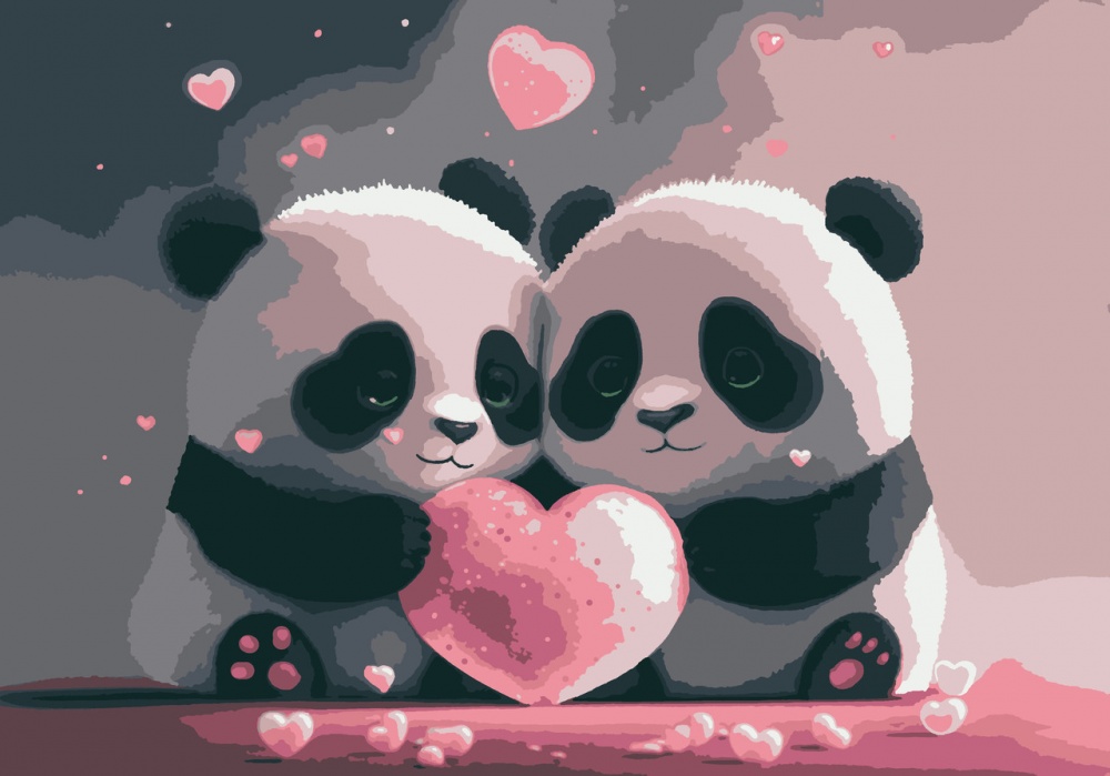 Набор для росписи по номерам Riviera Blanca Нежная любовь 40x28 см RB-1037