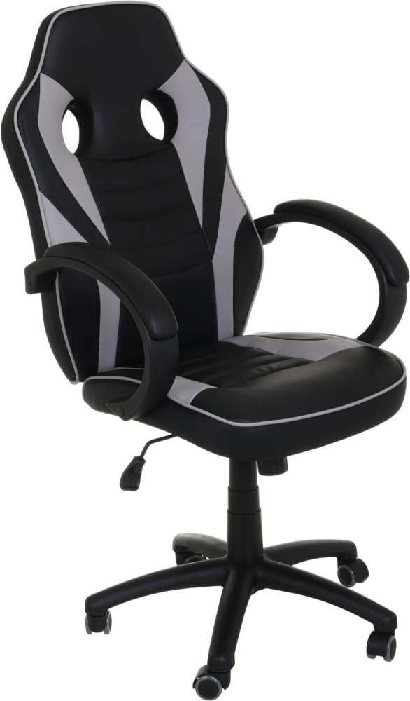 Кресло игровое Центр Меблів Идрис черно-серый