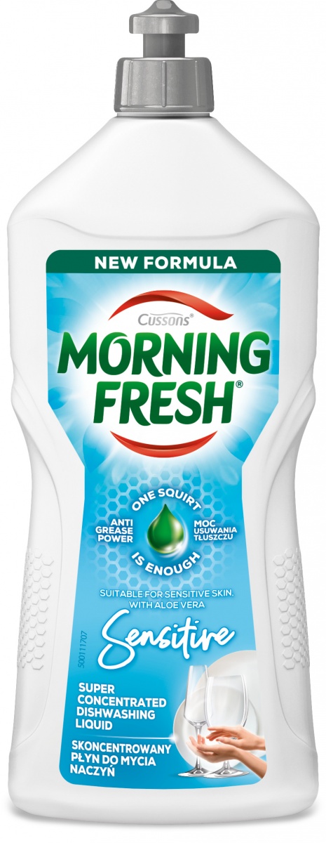 Засіб для ручного миття посуду Morning Fresh Sensitive 0,9л — фото 1