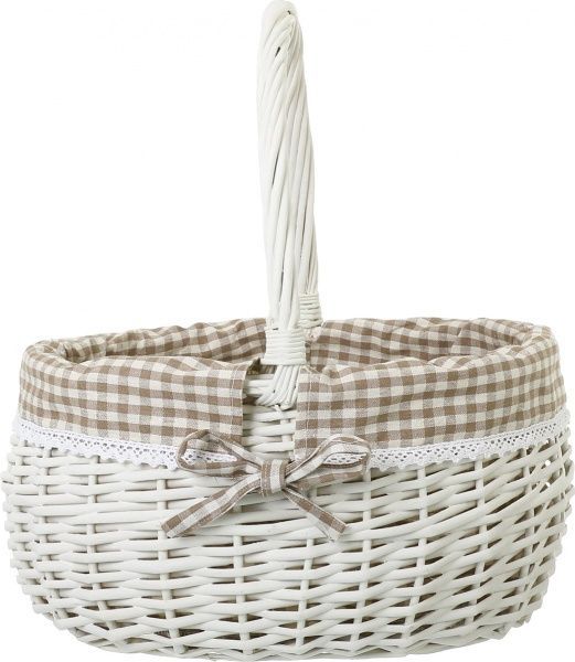 Кошик плетений з текстилем 37х31х19/41 см EBE18-3-1 