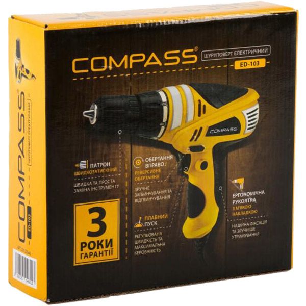 Шуруповерт мережевий Compass ED-103 20125046