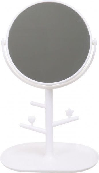 Зеркало косметическое Luna Пион с подставкой 18,5х30,5 см белый LTX19-03 