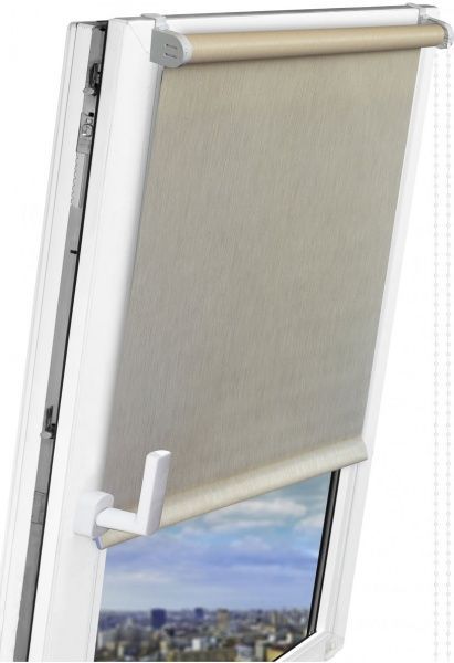 Ролета стандарт Delfa Натур 156x170 см світло-бежева 