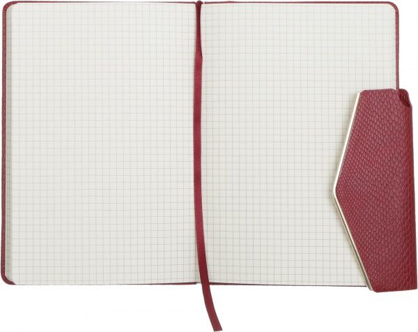 Блокнот Для офиса А5 96 лист. в клетку красный JONSER