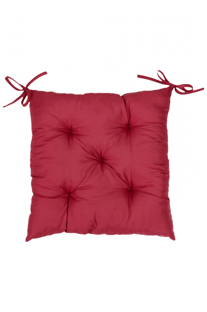 Подушка на стул Фибра 40х40 бордо Прованс