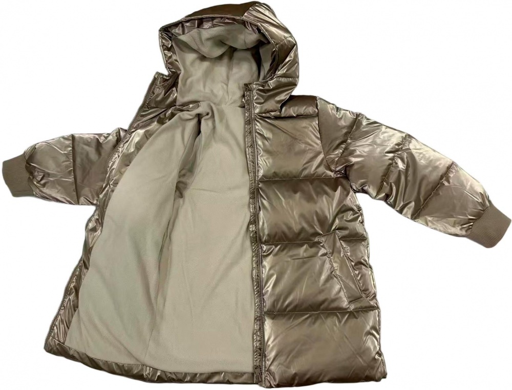 Куртка-пуховик для девочек HW р.104–110 серый COG2912303
