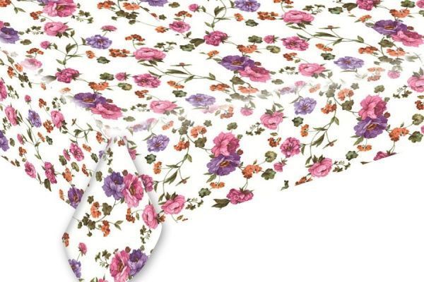 Скатерть Весенний сад 140x110 см белый UP! (Underprice) 