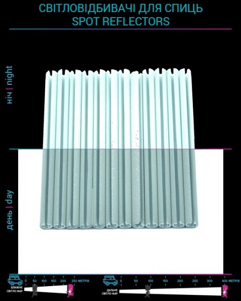 Светоотражатель на спицы LOOM LM-0008-silver 