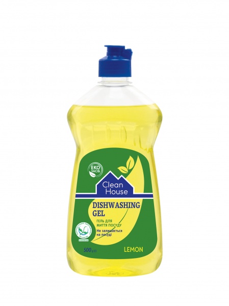 Гель для ручного мытья посуды Clean House Лимон 0,5 кг