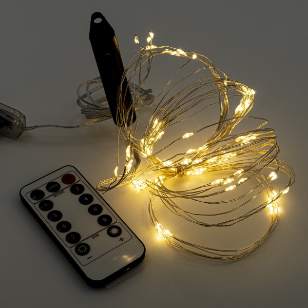 Декоративная гирлянда Altalusse (INL-2108U-100 Warm) встроенный светодиод (LED) 100 ламп 2 м 