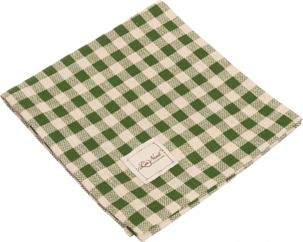 Серветка La Nuit Lucy Зелена клітинка 40x40 см зелений 