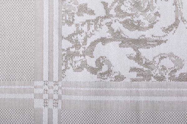 Скатерть Porto 150x250 см белый с бежевым Sous Dias 