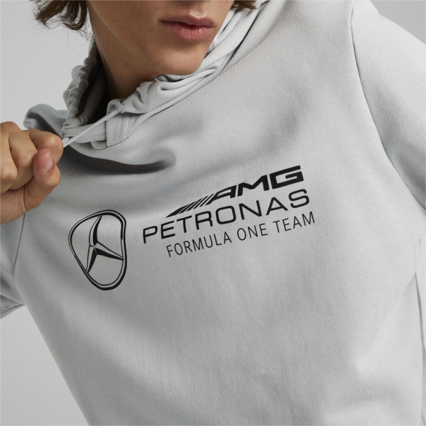 Джемпер Puma MAPF1 ESS HOODIE MERCEDES TEAM SILVER 53743002 р.L сірий