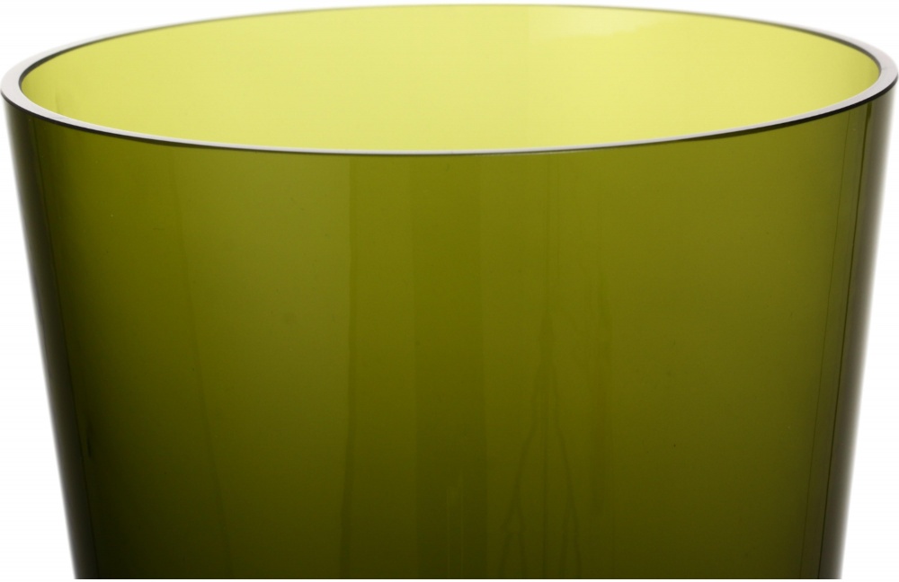 Ваза стеклянная Wrzesniak Glassworks Sofi 30 см оливковый 17-133B