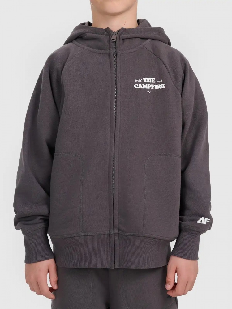 Джемпер 4F SWEATSHIRT M2227 4FJWSS26TSWSM2227-22S р.152 коричневий — фото 1