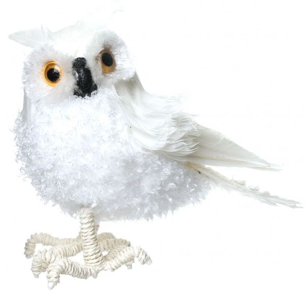 Декоративная новогодняя фигура Сова 25x14x20 см B40640A-W