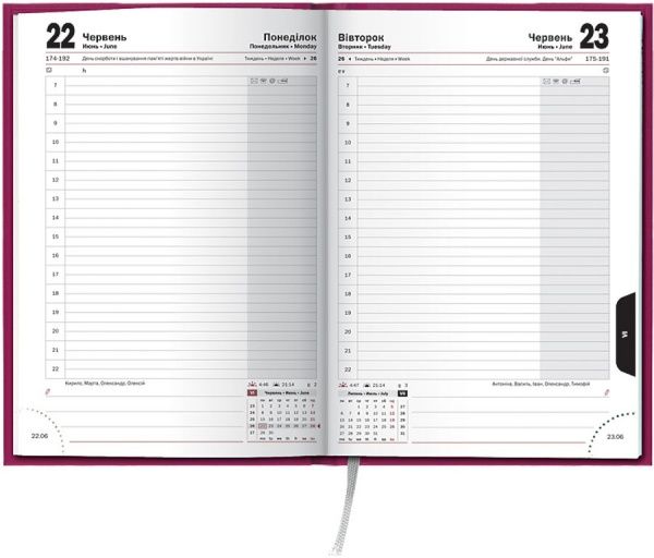 Щоденник 2020 А5 Стандарт Miradur срб/т ліловий Brunnen 42987 