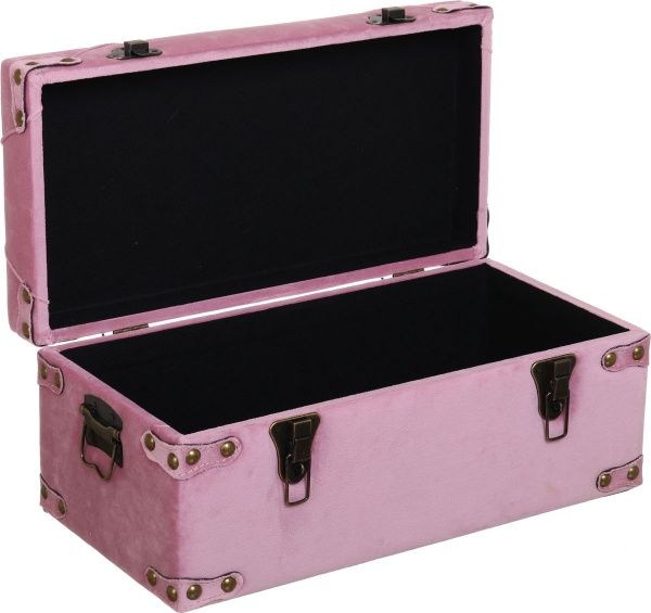 Сундук-пуф Art&Crafts Велюр пудровый 50х25х23 см 