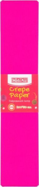 Бумага гофрированная 55% 50x250 см малиновый MX61615-47 Maxi