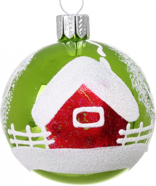 Шар новогодний мульти d 60 мм в ассортименте