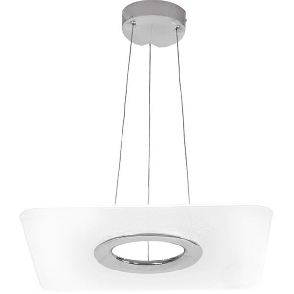 Люстра світлодіодна Intelite IFP-32TW-S Airlight з пультом ДК 32 Вт прозорий/хром 