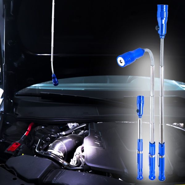 Фонарь магнитный телескопический до 1.3 кг LED LR44 S&R 290150370