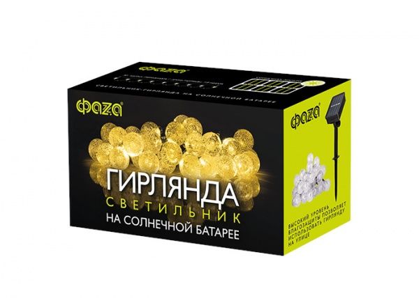 Гирлянда ФАZА SLR-G05-30Y встроенный светодиод (LED) 30 ламп 7,8 м