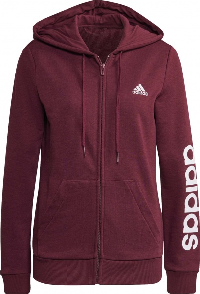 Джемпер Adidas W LIN FT FZ HD H07820 р. XS червоний